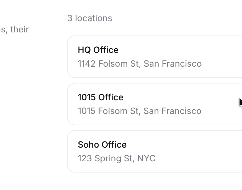 Multi-location call coverage for the AI receptionist